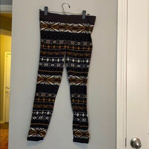 Free People Patterned Thermal Leggings